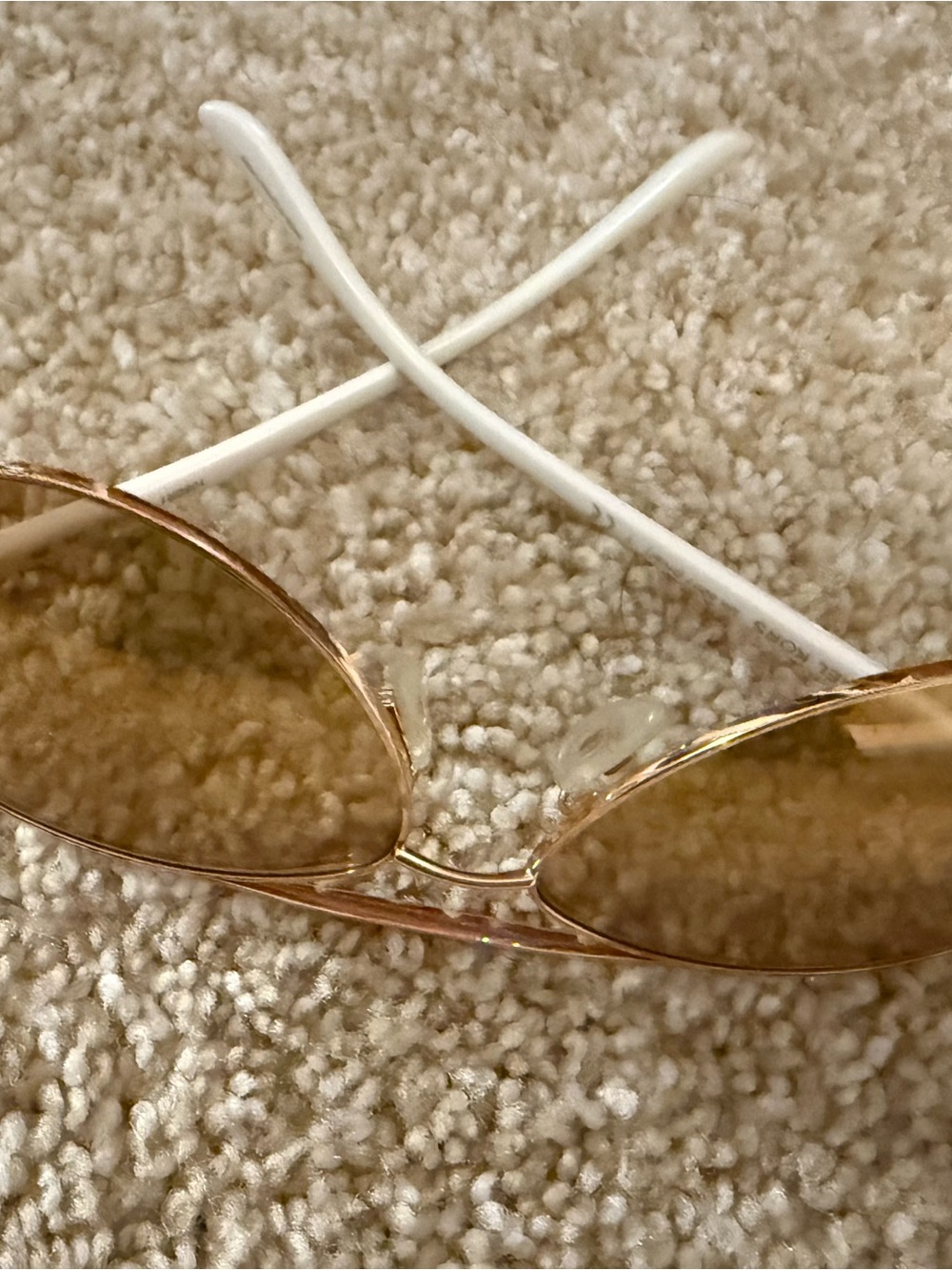 Women's Michael kors Oval Sunglasses in Brown with White Temples